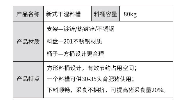 方桶料槽,干湿料槽,猪用料槽,自动料槽