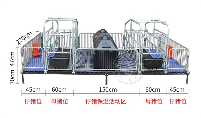铸铁漏粪板母猪产床